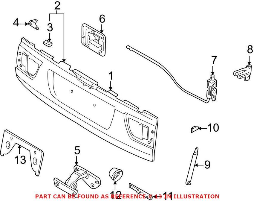 Mini License Plate Bracket 51187000548